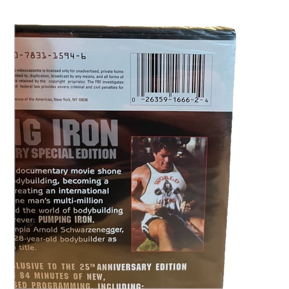 Pumping Iron DVD, 2003, 25th Anniversary Special Edition Sealed Brand New - Picture 3 of 3